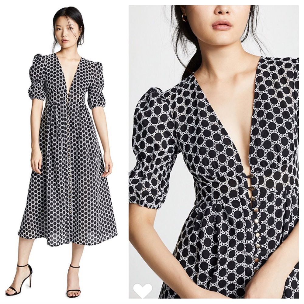 ๐NWT Sz 4 Keepsake the Label Geometric Midi Dress - Picture 1 of 16